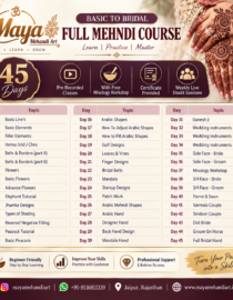 Basic to Bridal Mehandi Course – 45 Days