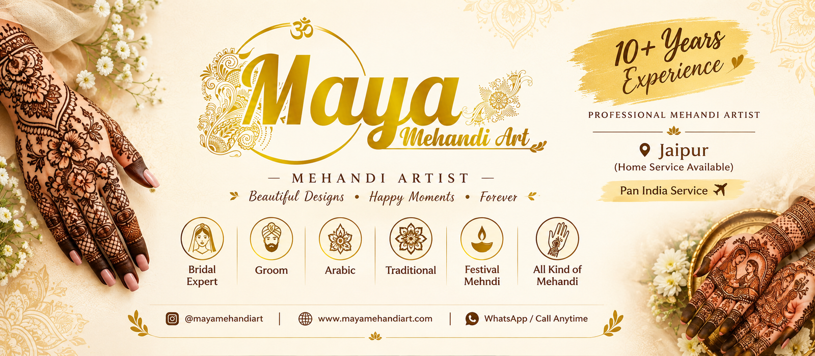 Book a professional mehandi artist