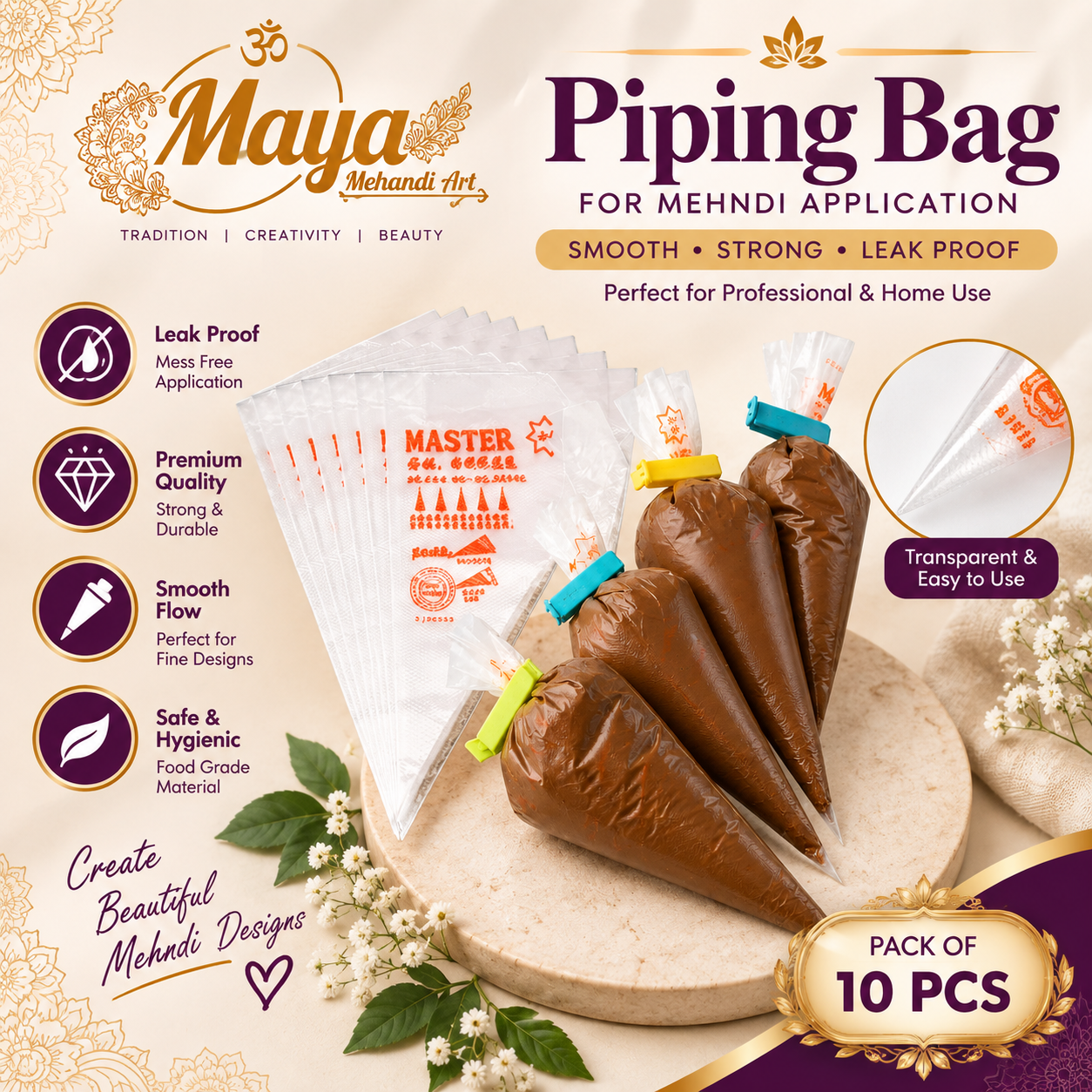 Mehandi Piping Bag