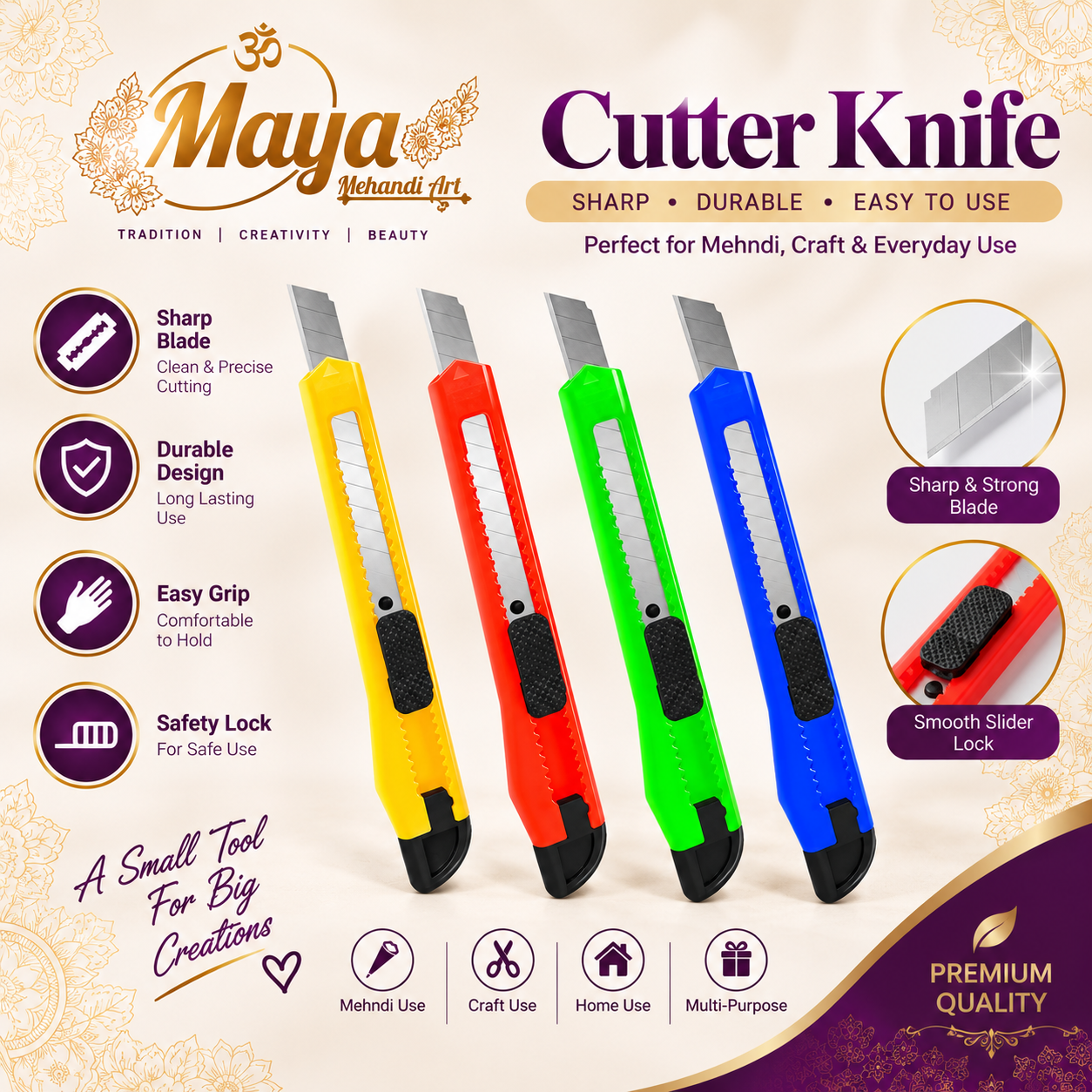 Mehandi Sheets Cutter